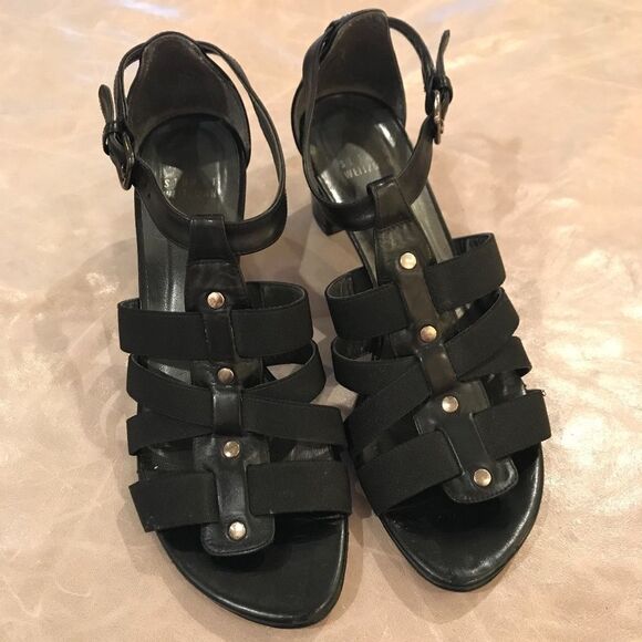 Weitzman Gladiator Elastic Strappy Sandals 7.5M - Picture 3 of 11